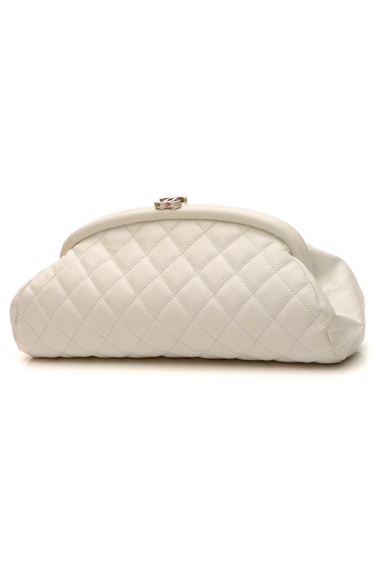 Quilted Timeless Clutch Bag - White - image 1
