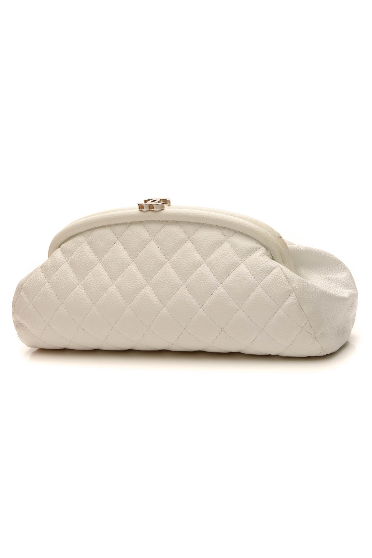 Quilted Timeless Clutch Bag - White - image 3