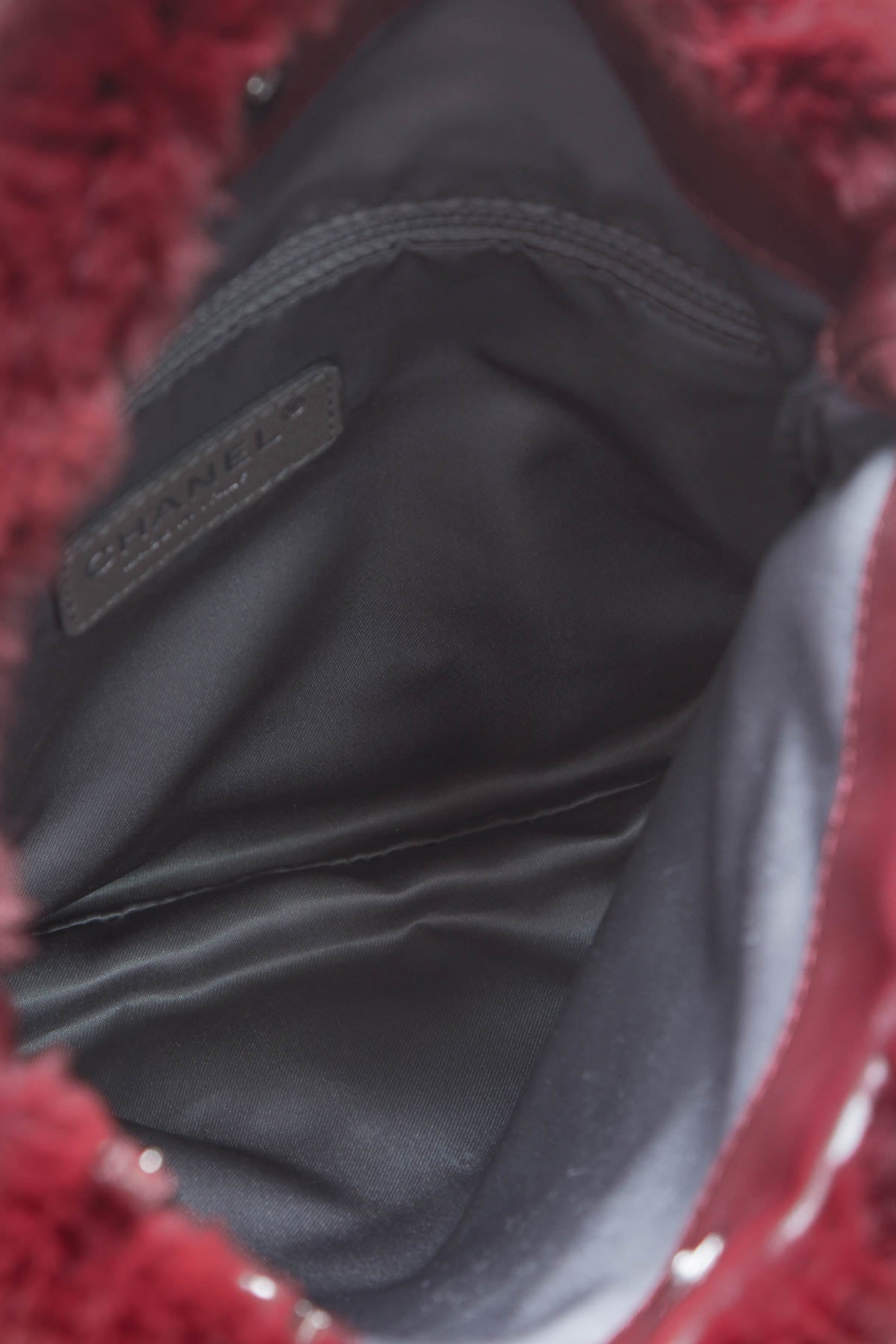 Rabbit Fur Shoulder Bag - Red - image 9