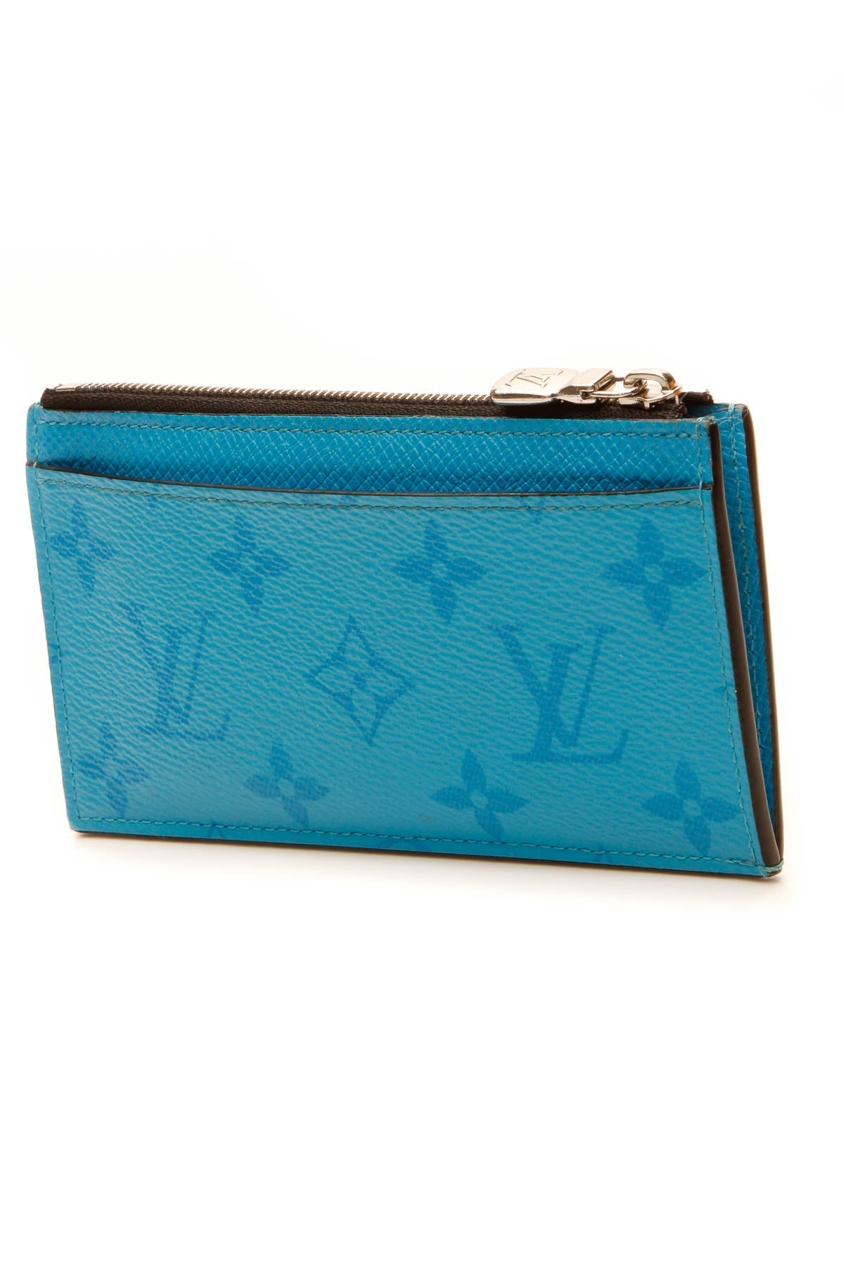 Coin Card Holder - Blue Lagoon Monogram - image 2