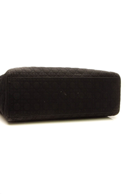 Vintage Cannage Large Lady Dior Bag - Black - image 4