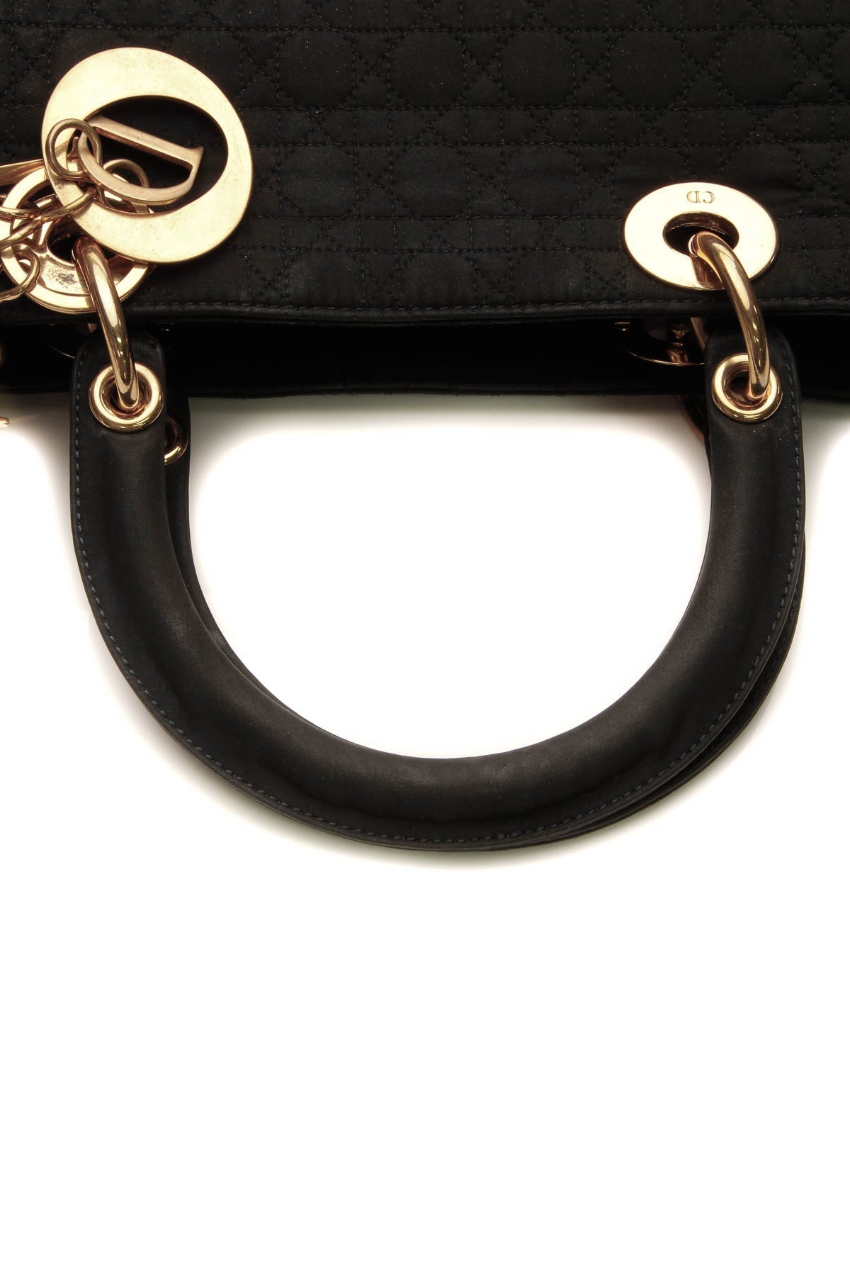 Vintage Cannage Large Lady Dior Bag - Black - image 5