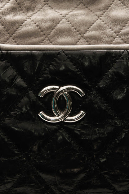 Quilted Tote Bag - Black/Gray - image 13