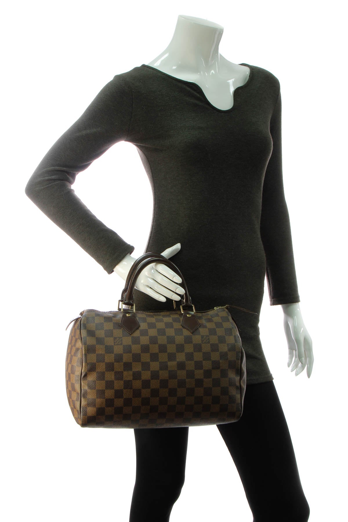 Speedy 30 Bag - Damier Ebene - image 2