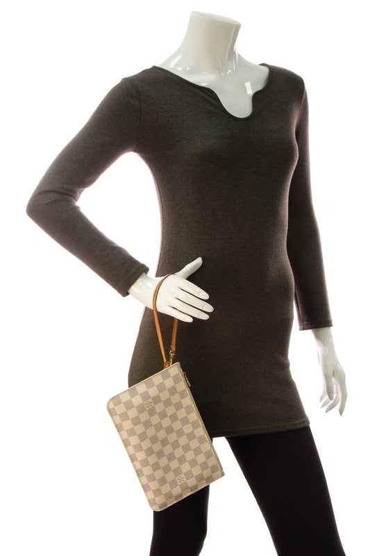 Neverfull Pouch Wristlet - Damier Azur - image 2