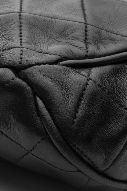Vintage Quilted Belt Bag - Black - image 5