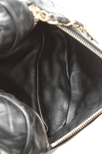 Vintage Quilted Belt Bag - Black - image 7