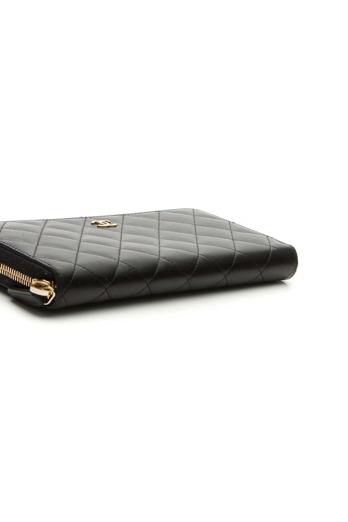 Quilted Zippy Wallet - Black - image 3