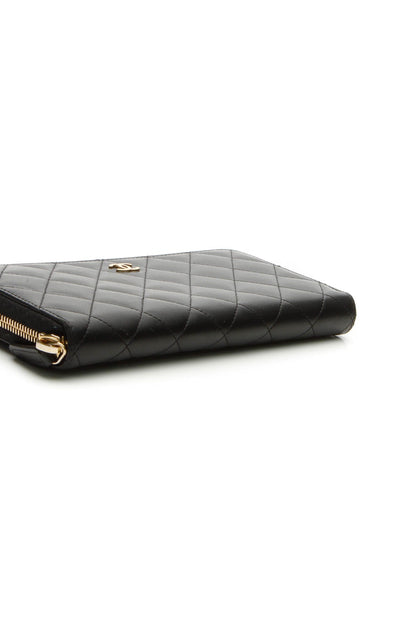 Quilted Zippy Wallet - Black - image 3