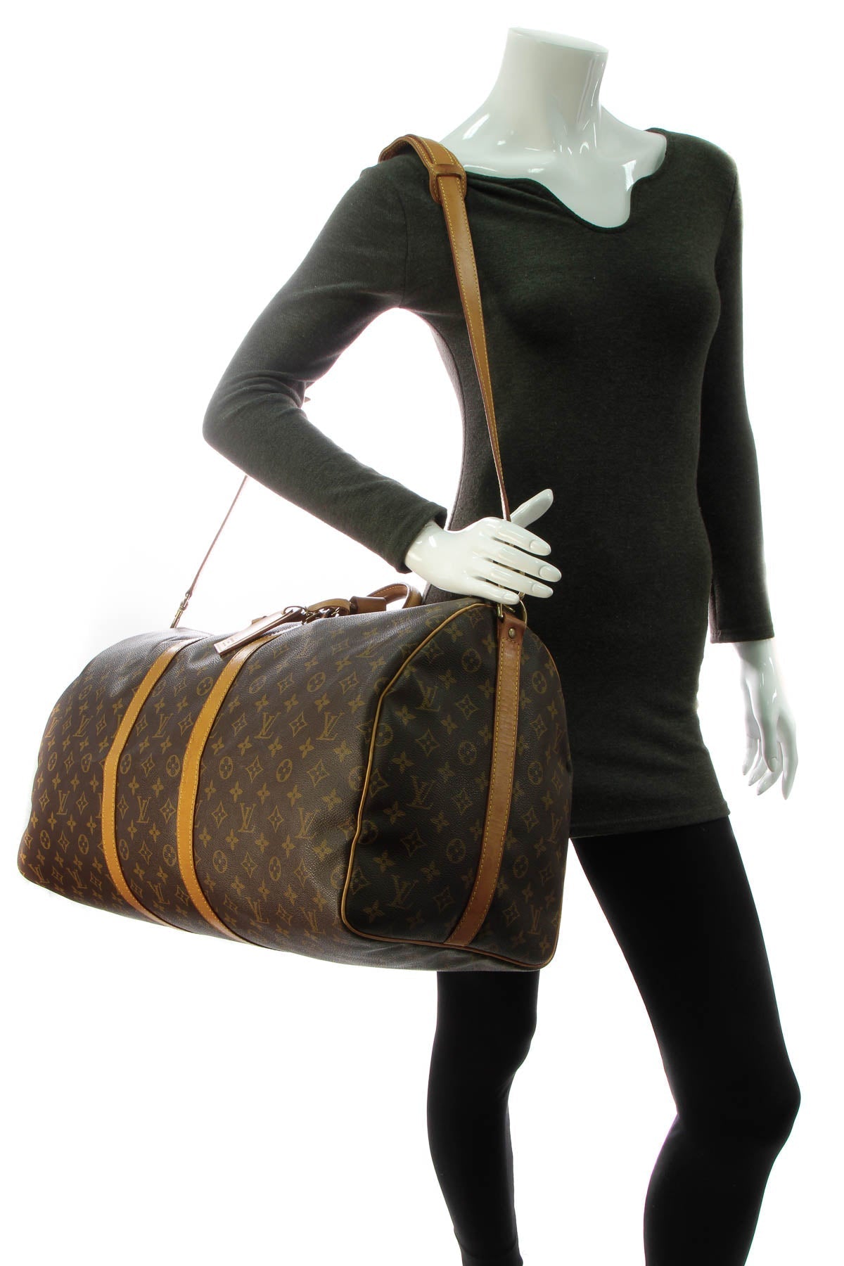Vintage Keepall Bandouliere 55 Travel Bag - Monogram - image 2