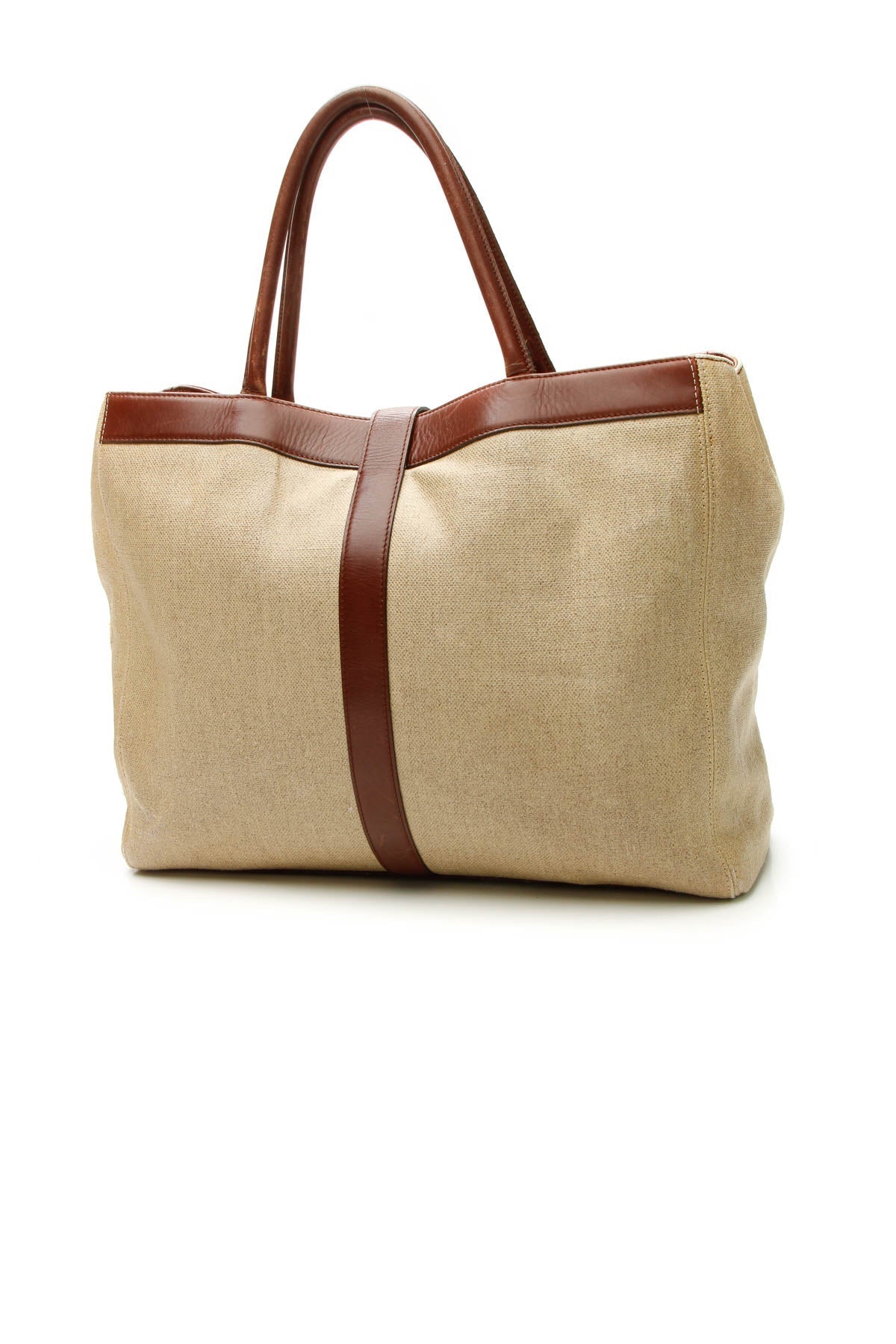 Vintage CC Turnlock Large Tote Bag - Beige - image 3