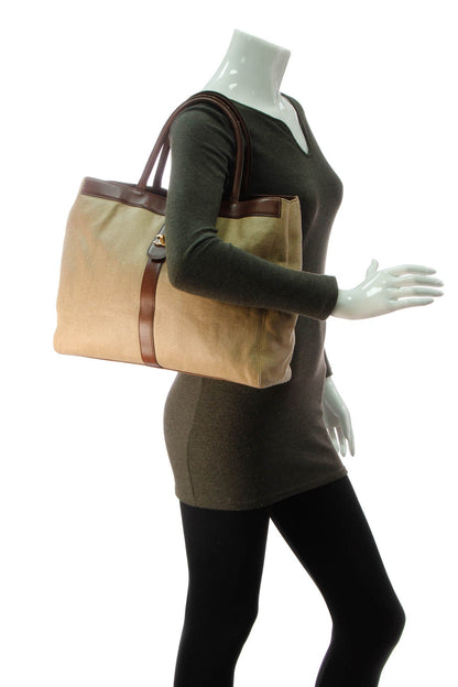 Vintage CC Turnlock Large Tote Bag - Beige - image 2