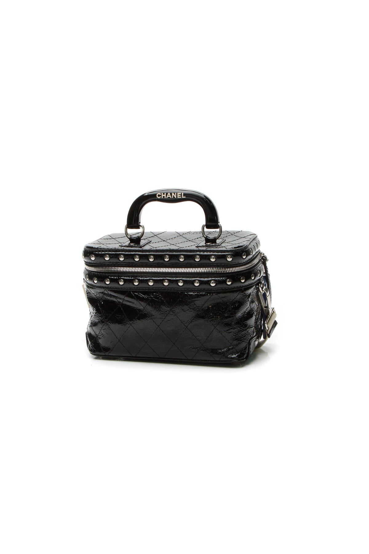 Studded Train Case Bag - Black - image 1