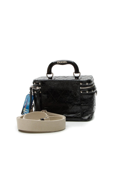 Studded Train Case Bag - Black - image 3