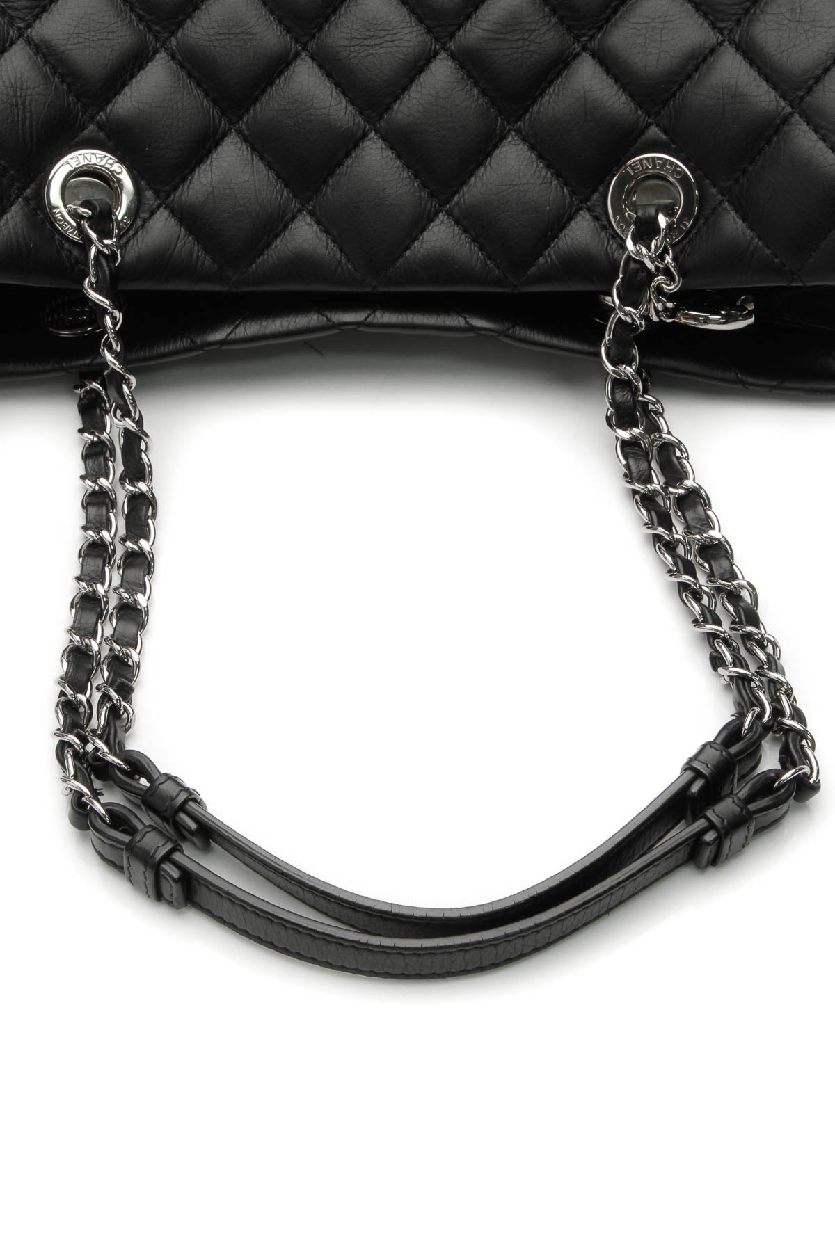 Quilted Tote Bag - Black - image 5
