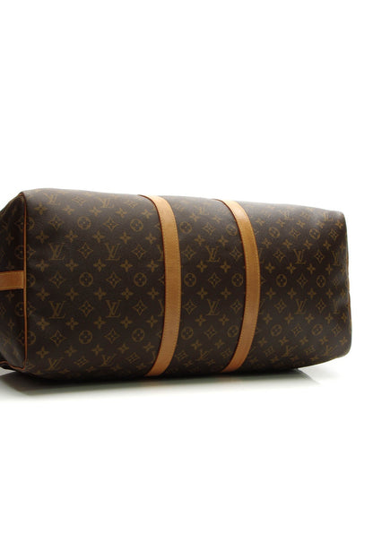 Vintage Keepall 55 Bandouliere Travel Bag - Monogram - image 4