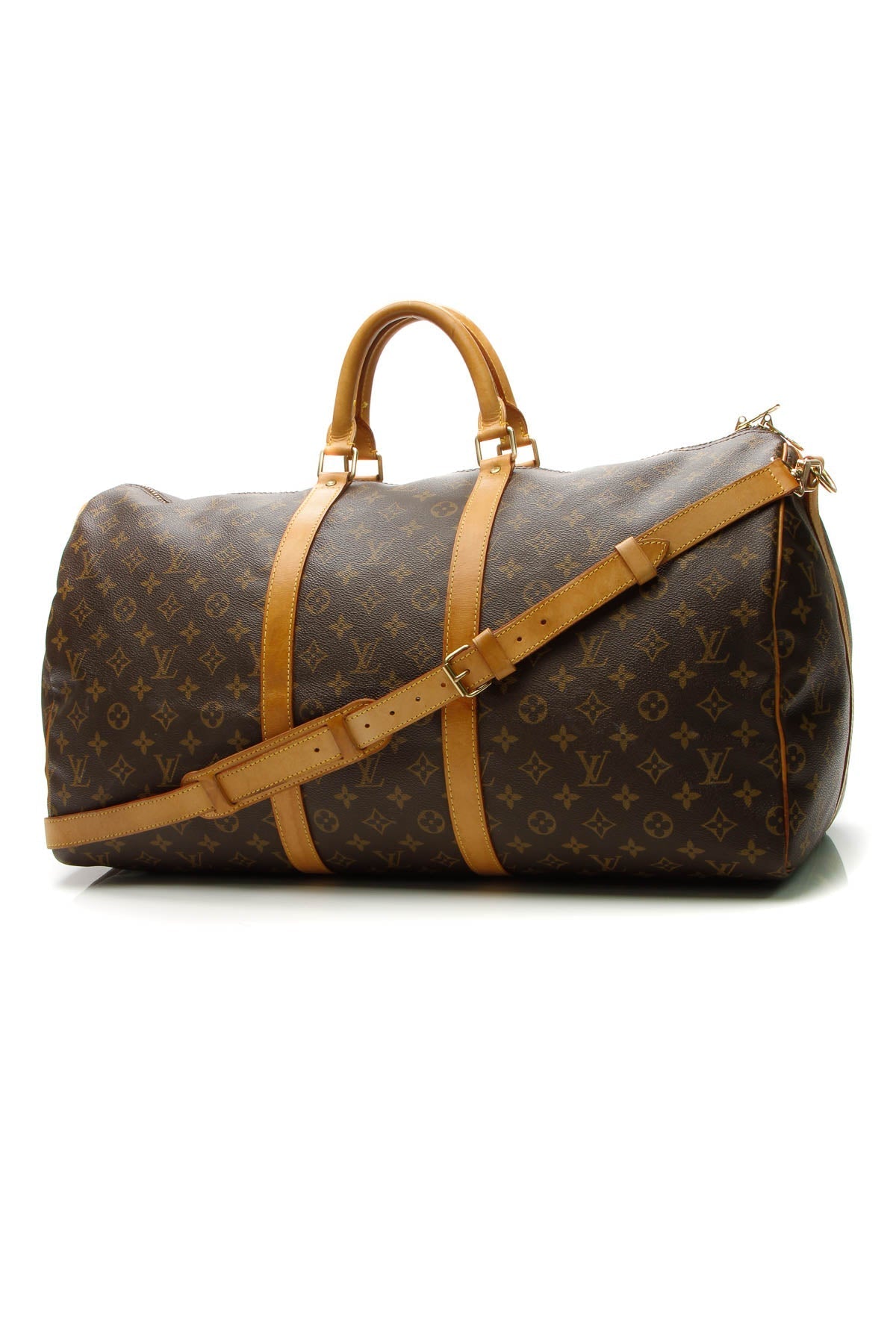 Vintage Keepall 55 Bandouliere Travel Bag - Monogram - image 1