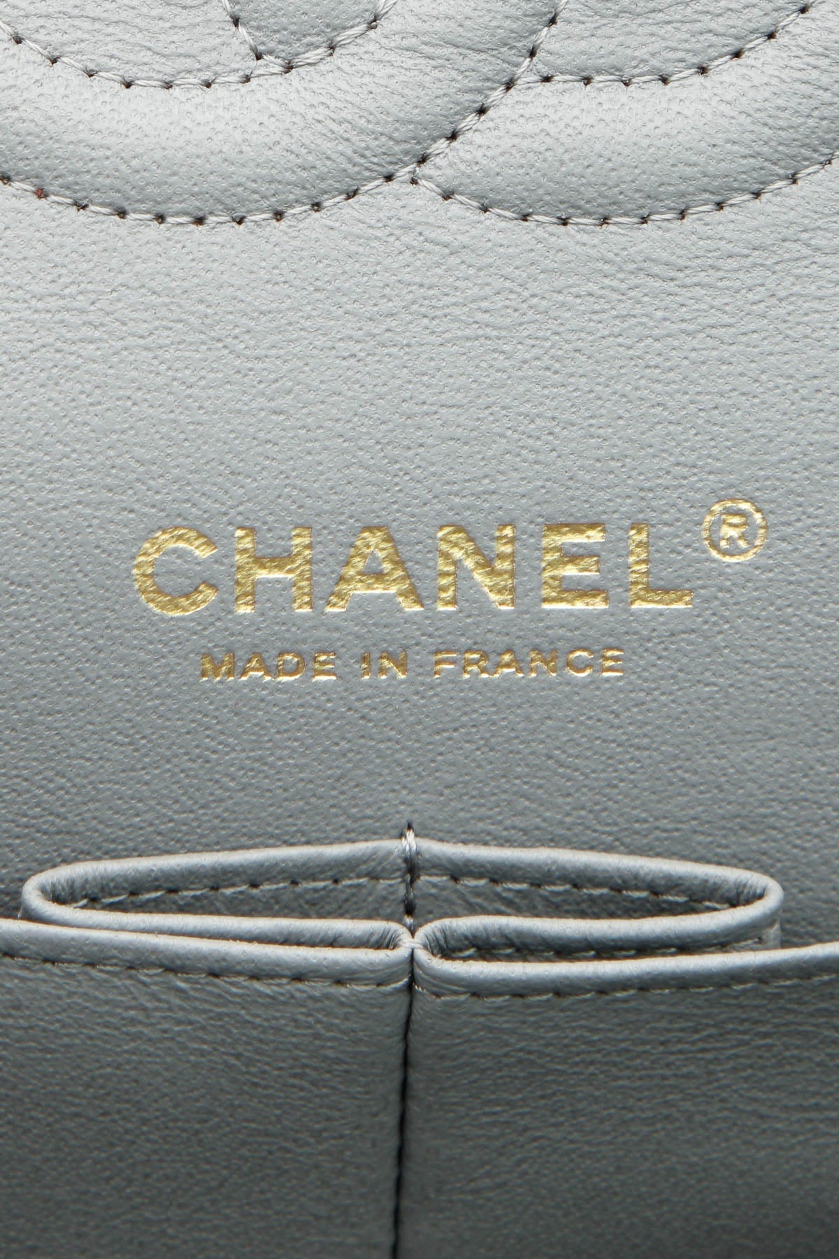 Classic Medium Double Flap Bag - Gray Caviar - image 10