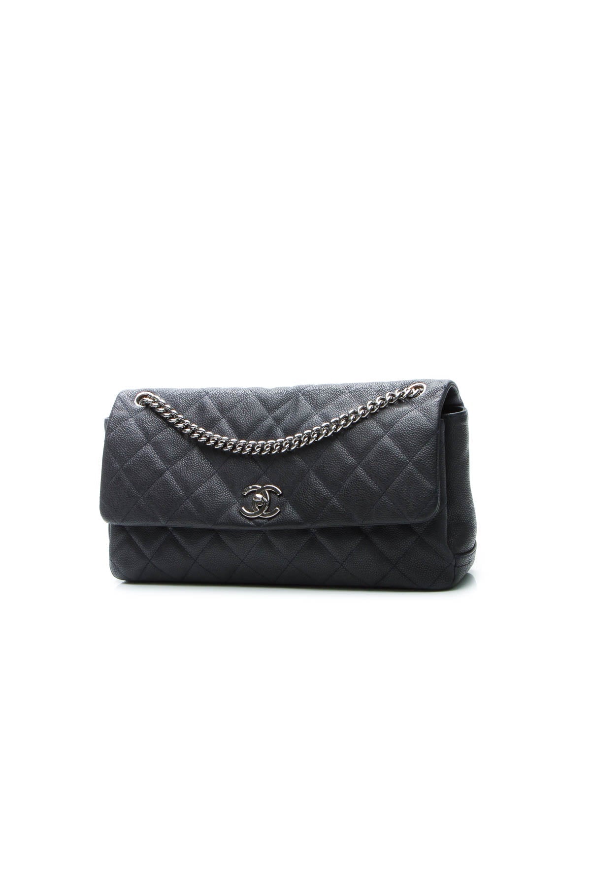 Accordion Flap Bag - Navy - image 1