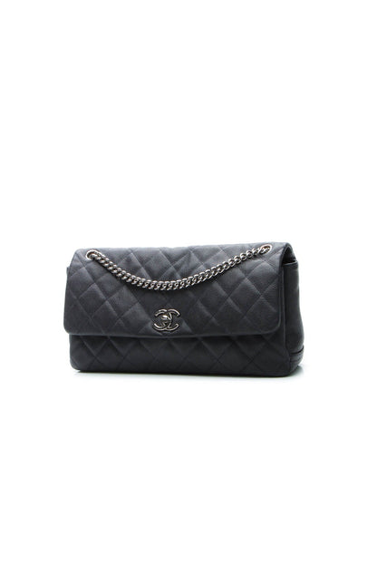Accordion Flap Bag - Navy - image 1