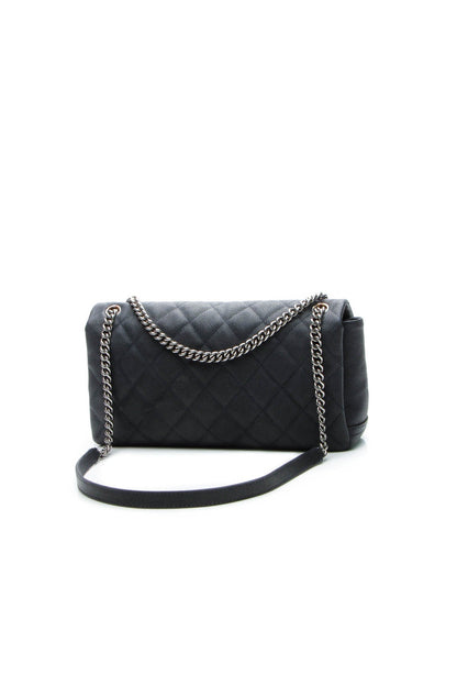 Accordion Flap Bag - Navy - image 3