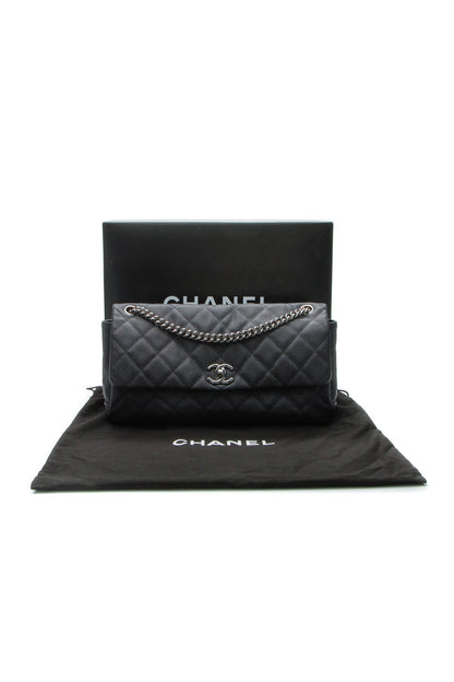 Accordion Flap Bag - Navy - image 12