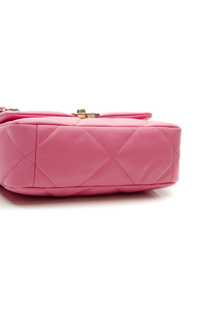 Quilted Chanel 19 Flap Bag - Pink - image 4