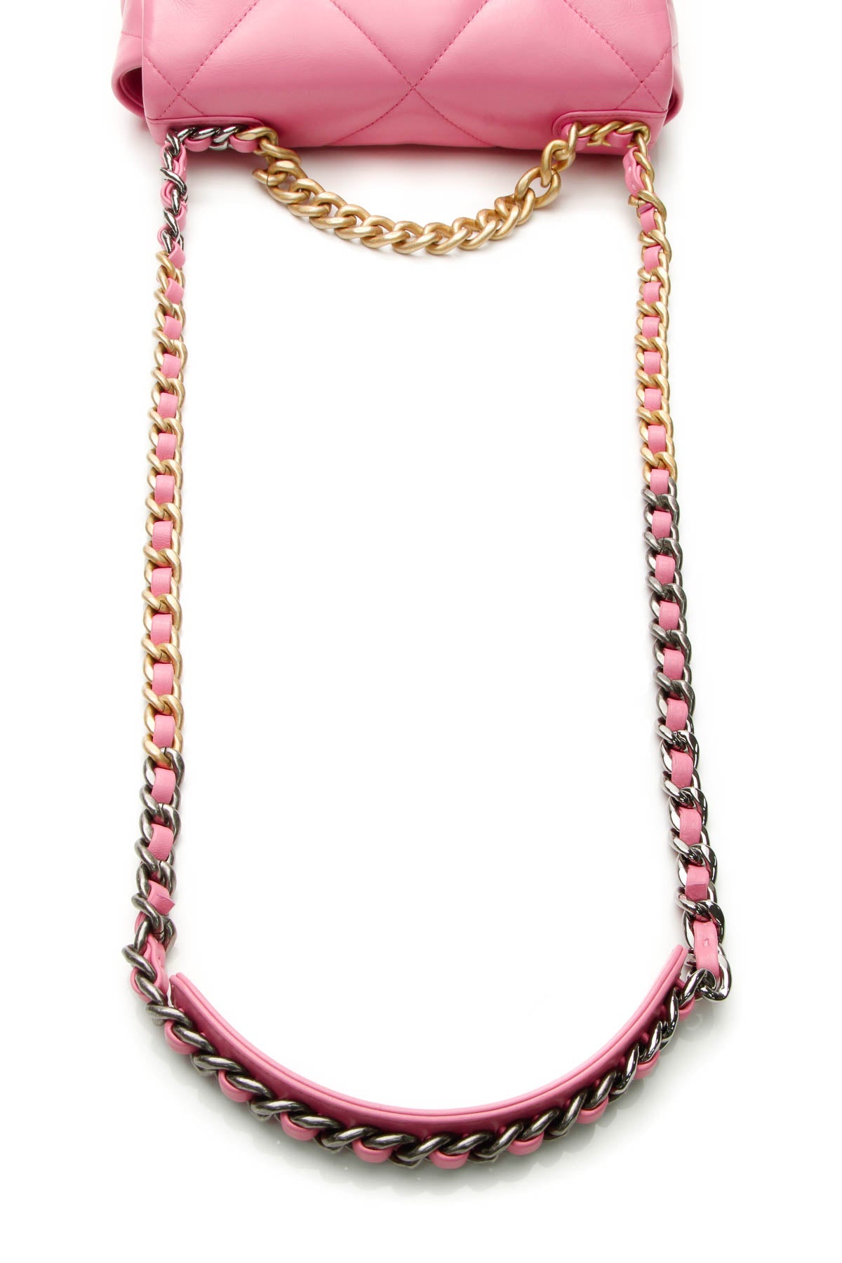 Quilted Chanel 19 Flap Bag - Pink - image 5