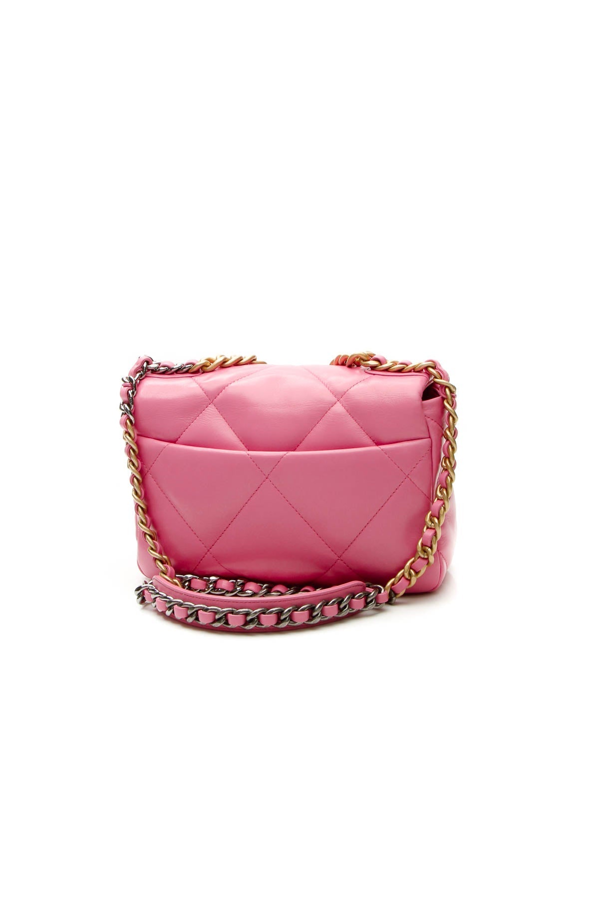 Quilted Chanel 19 Flap Bag - Pink - image 3