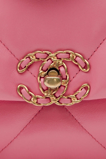 Quilted Chanel 19 Flap Bag - Pink - image 6