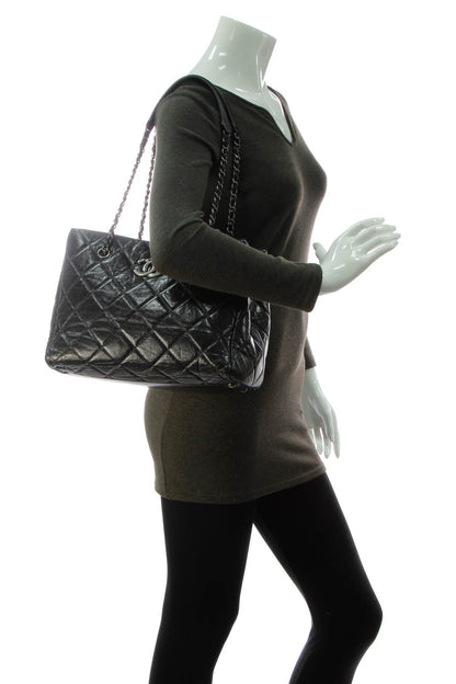 CC Quilted Tote Bag - Black - image 2