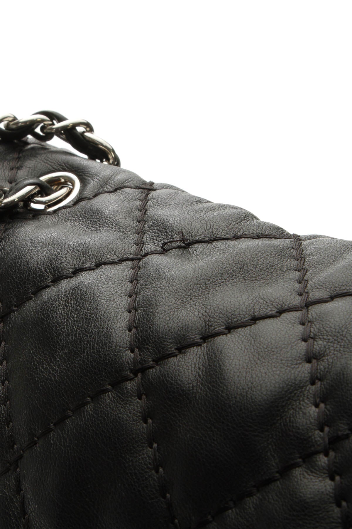 Quilted Soft Flap Bag - Black - image 6