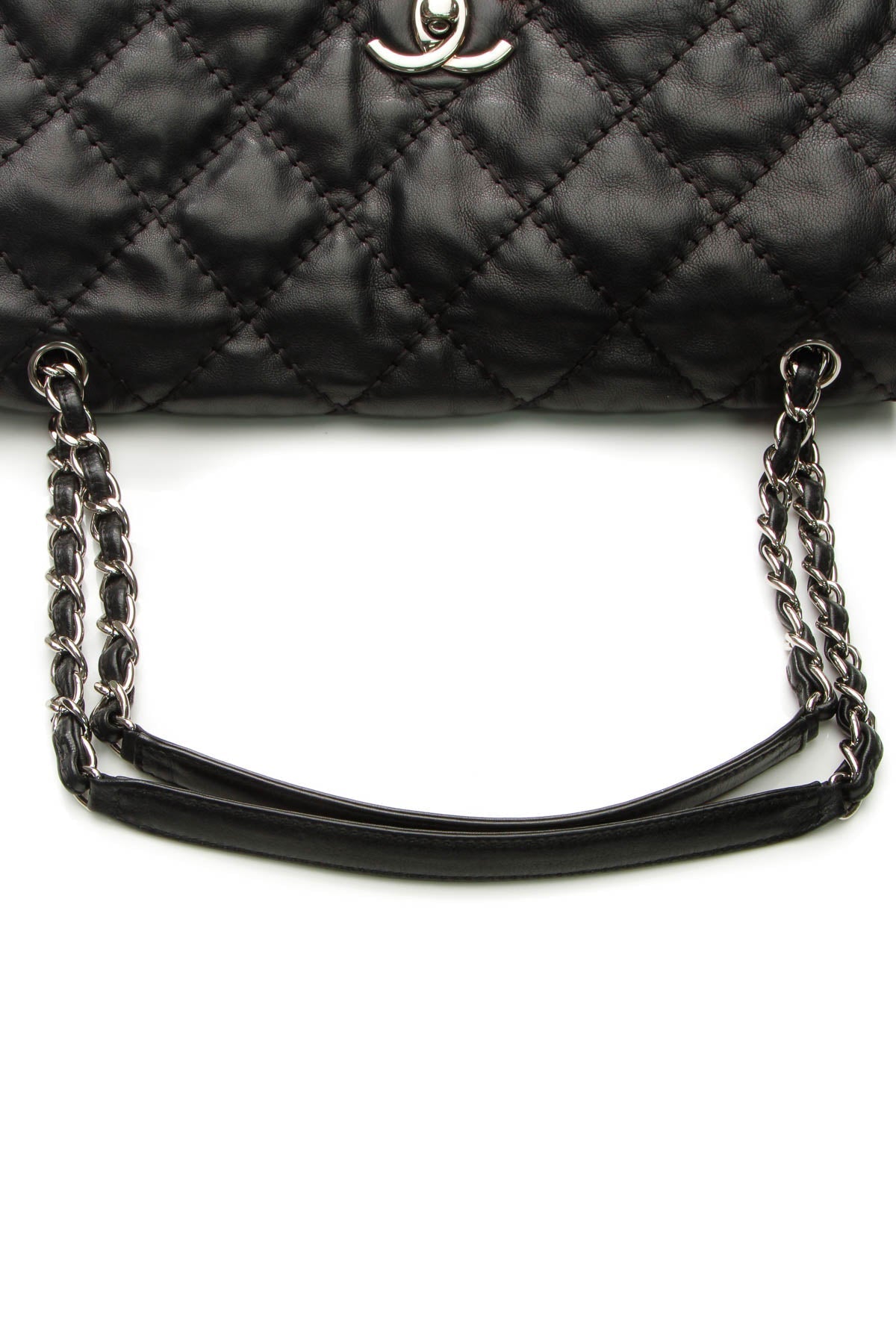 Quilted Soft Flap Bag - Black - image 5