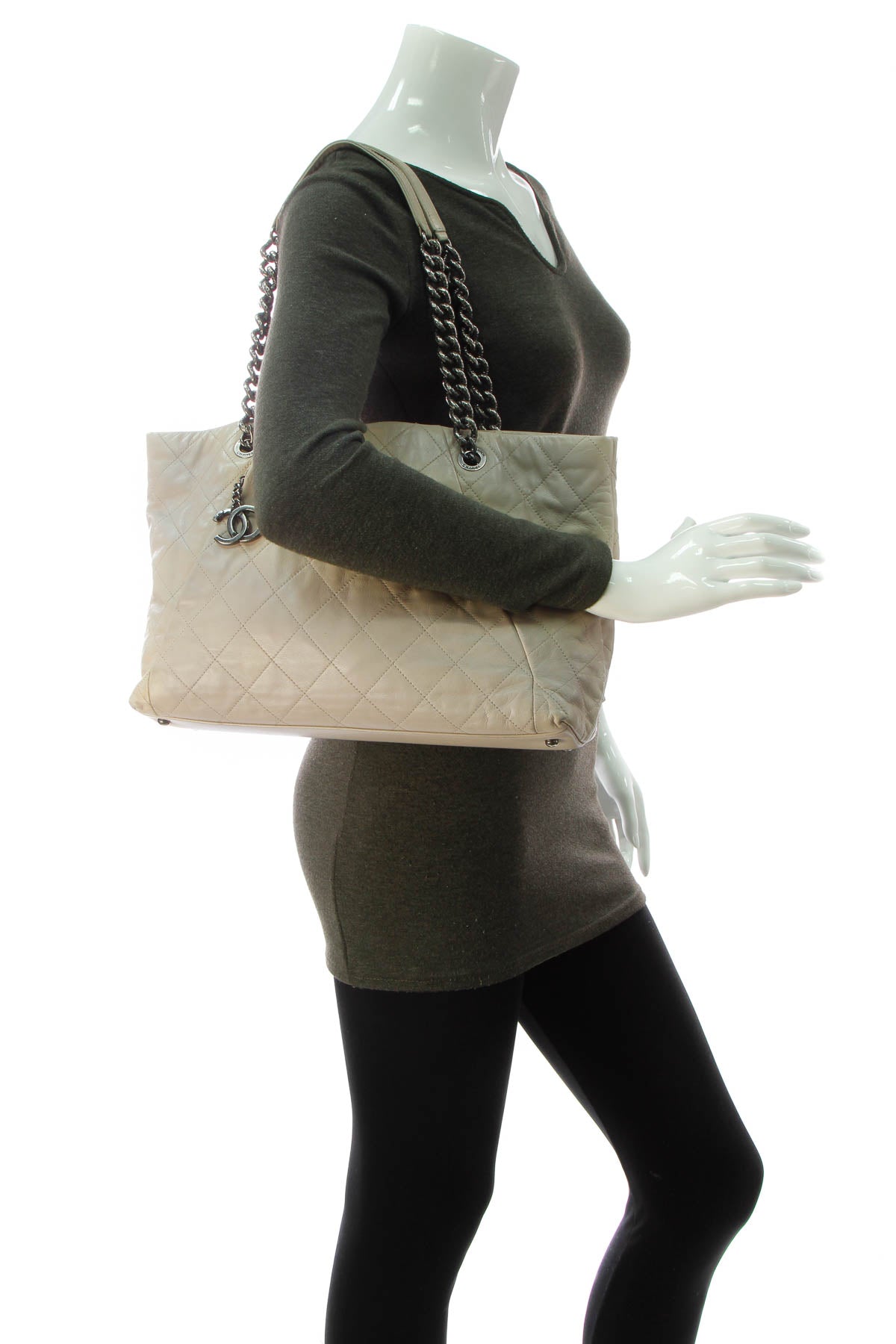 Coco Pleats Tote Bag - Beige - image 2