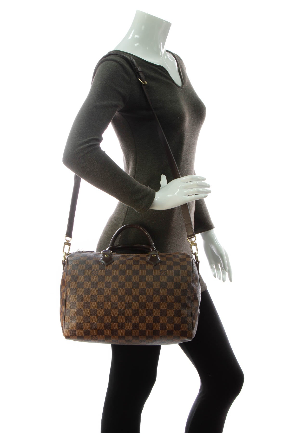 Louis Vuitton Speedy Bandouliere 30 Bag - Damier Ebene - photo 2