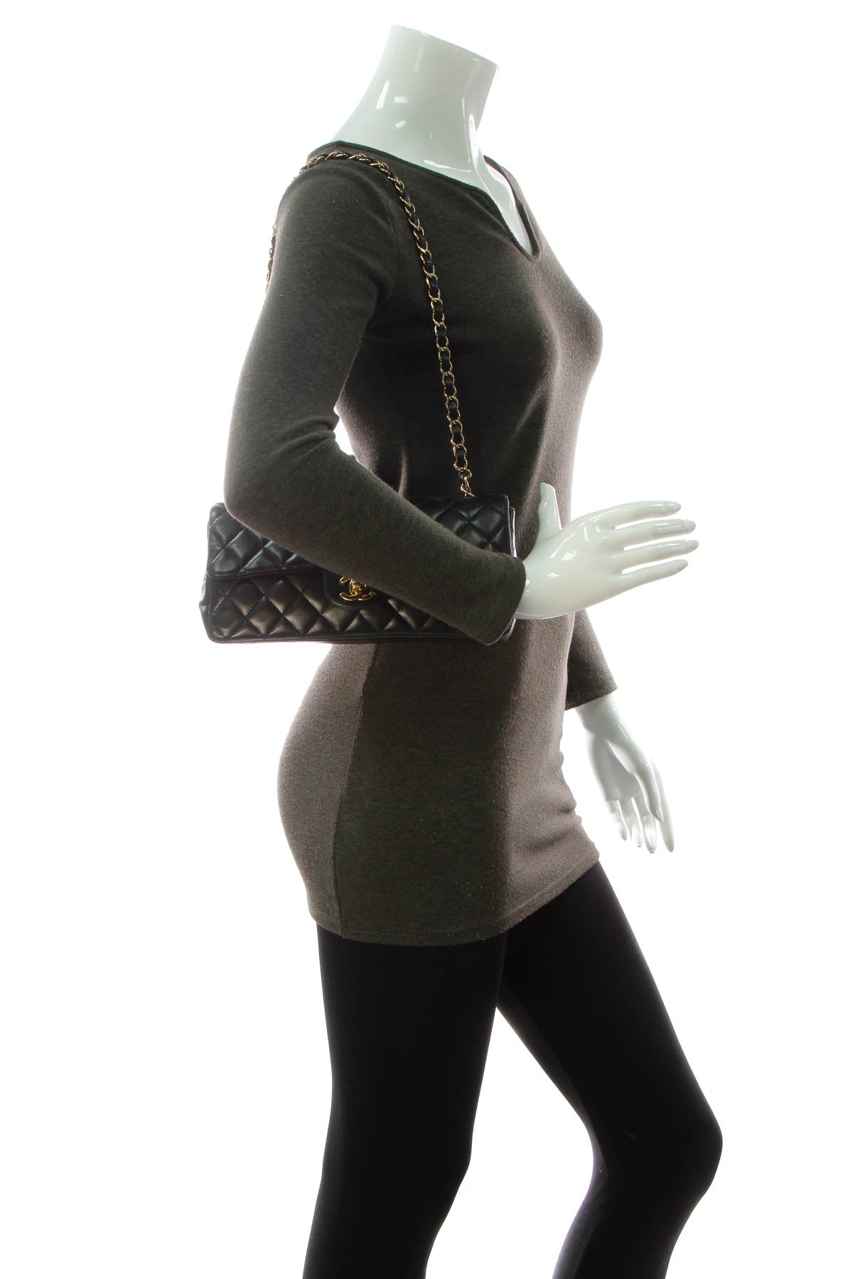 East/West Single Flap Bag - Black - image 2