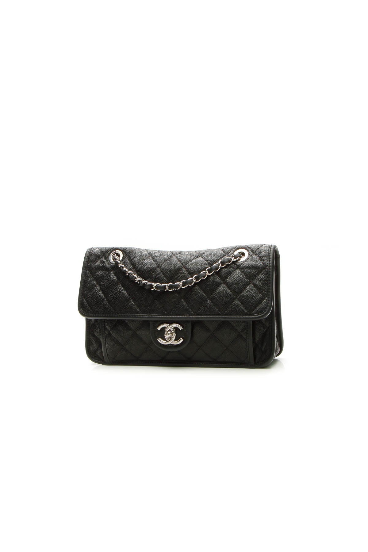 French Riviera Medium Flap Bag - Black - image 1