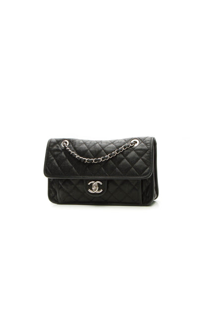 French Riviera Medium Flap Bag - Black - image 1