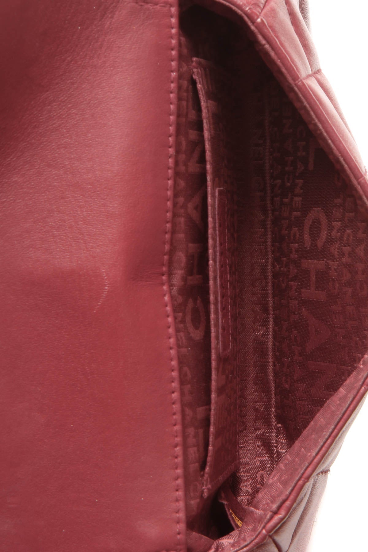 Multichain Square Quilt Mini Flap Bag - Dark Red - image 7