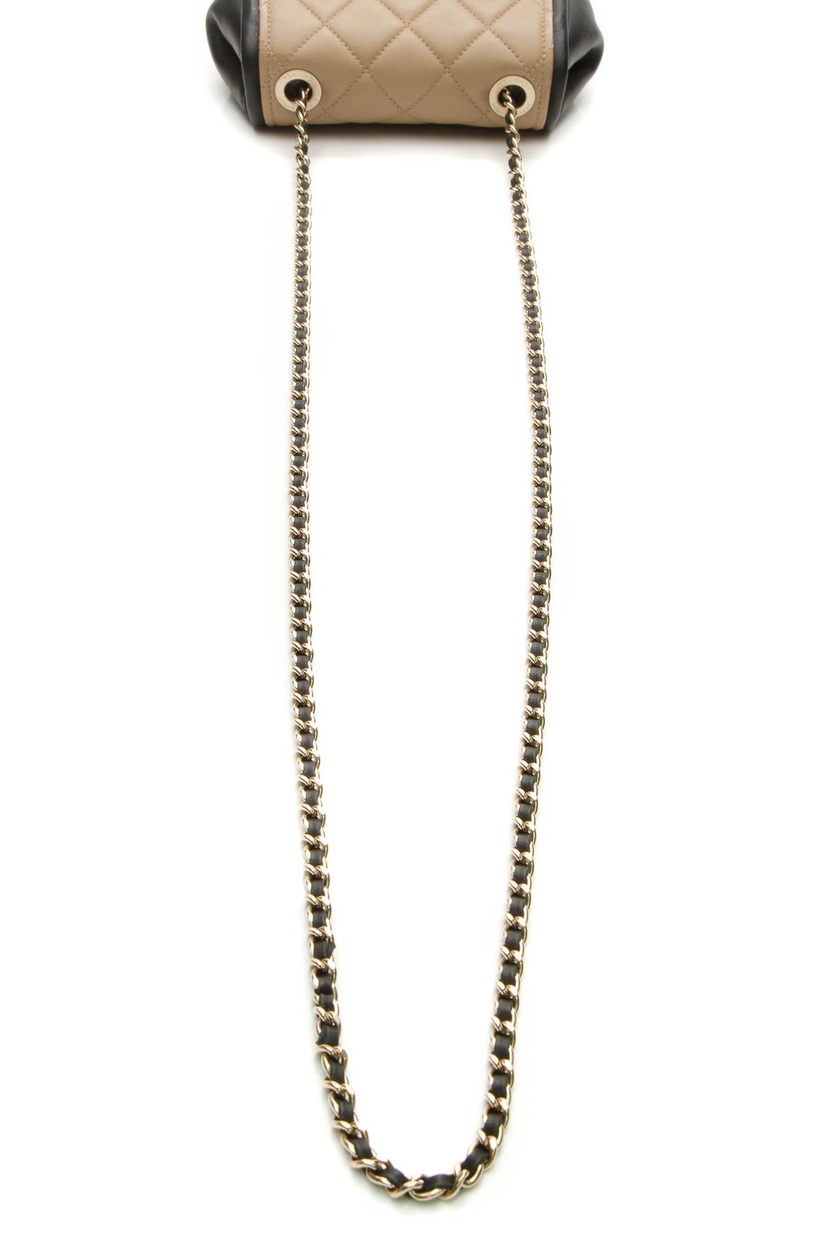 Graphic Mini Flap Bag - Beige/Black - image 5