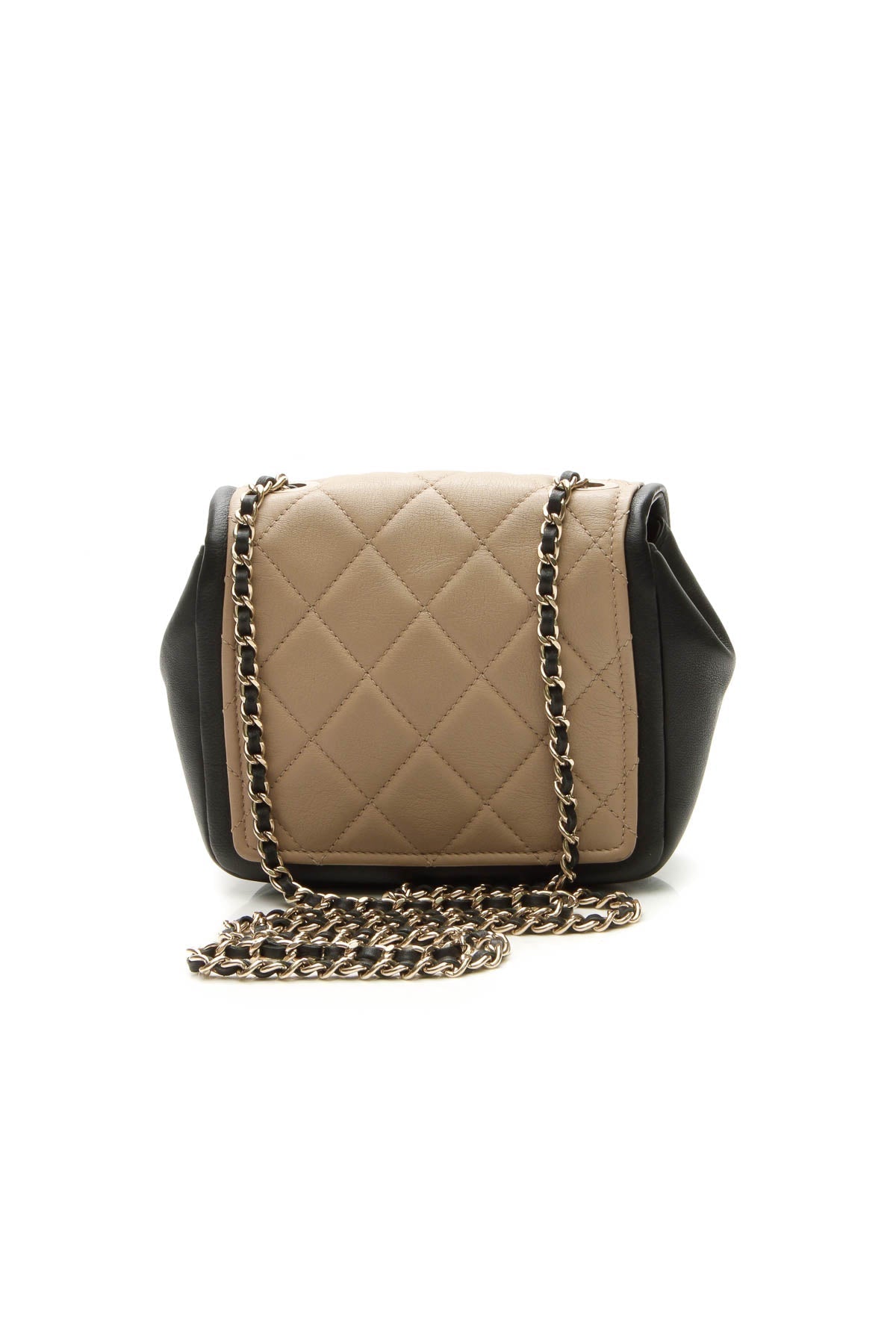 Graphic Mini Flap Bag - Beige/Black - image 3