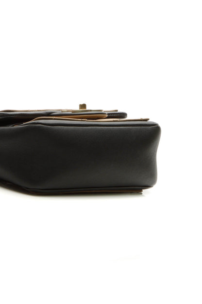 Graphic Mini Flap Bag - Beige/Black - image 4