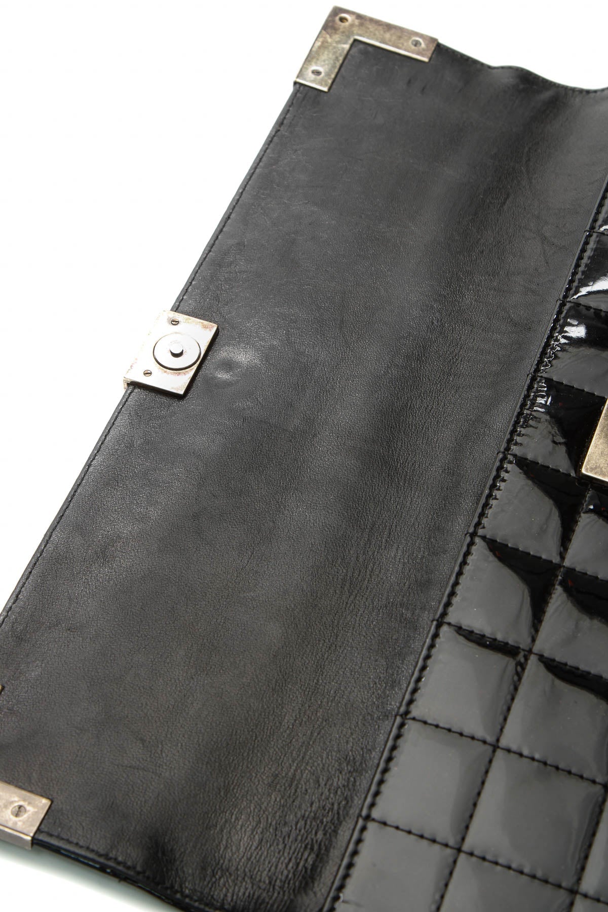Chocolate Bar Long Clutch Bag - Black - image 8
