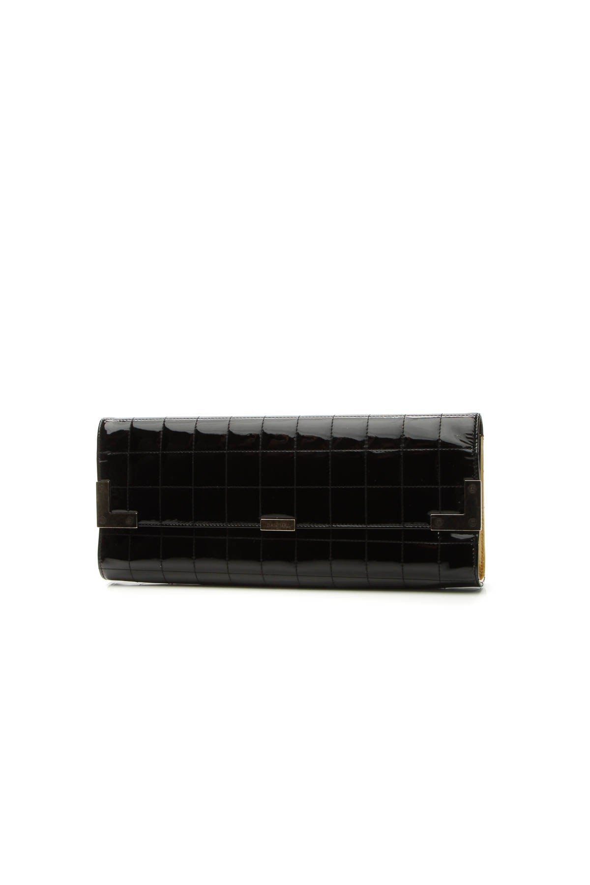 Chocolate Bar Long Clutch Bag - Black - image 1