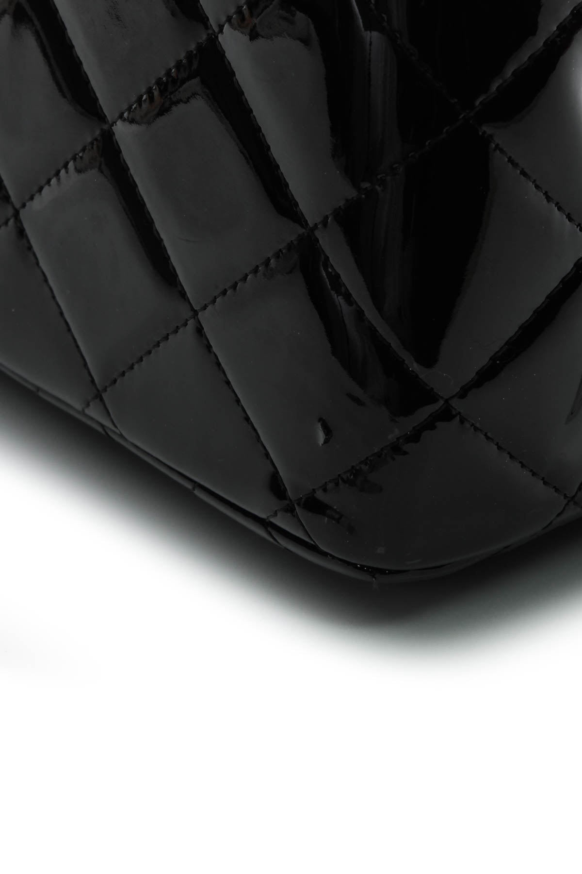 Chanel Classic Jumbo Double Flap Bag - Black Patent - photo 5