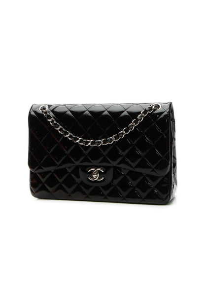 Chanel Classic Jumbo Double Flap Bag - Black Patent - photo 1