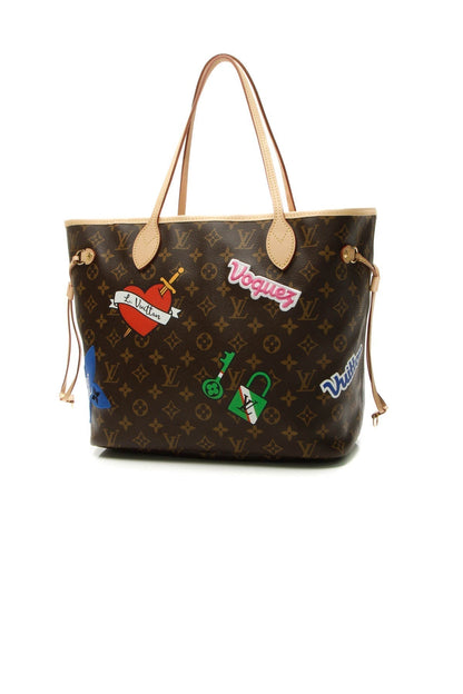 Patches Neverfull MM Tote Bag - Monogram - image 3