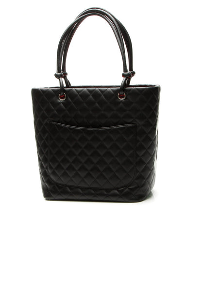 Cambon Small Shopping Tote Bag - Black/White - image 3