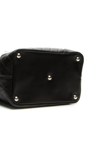 Cambon Small Shopping Tote Bag - Black/White - image 4