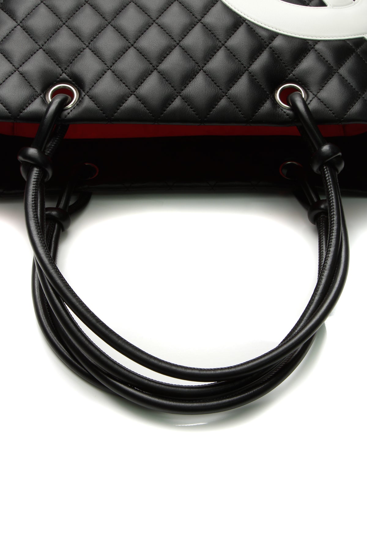 Cambon Small Shopping Tote Bag - Black/White - image 5
